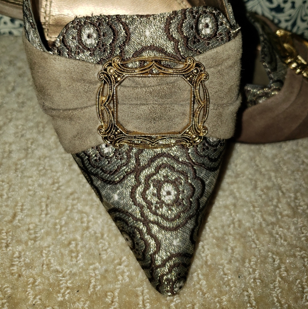 A. Marinelli Kitten Heel Mules